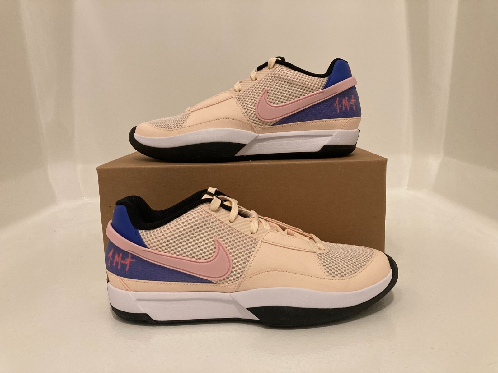 8.5 Men/10 Women – Nike Ja 1 ‘Guava Ice’ Beige Pink Basketball Shoes DR8785-802