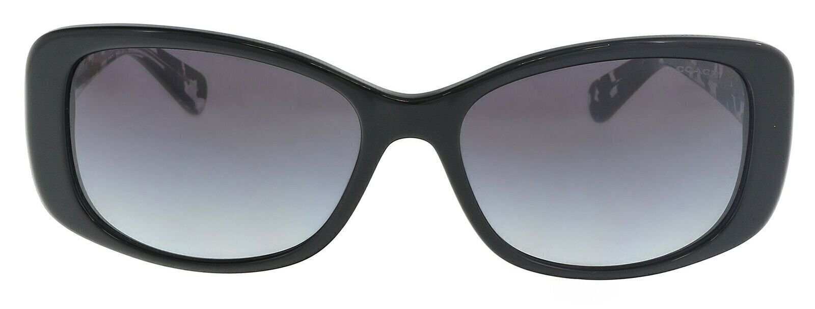 Coach Women’s HC8168 Sunglasses Black/Black Crystal Mosaic/Light Grey Gradient