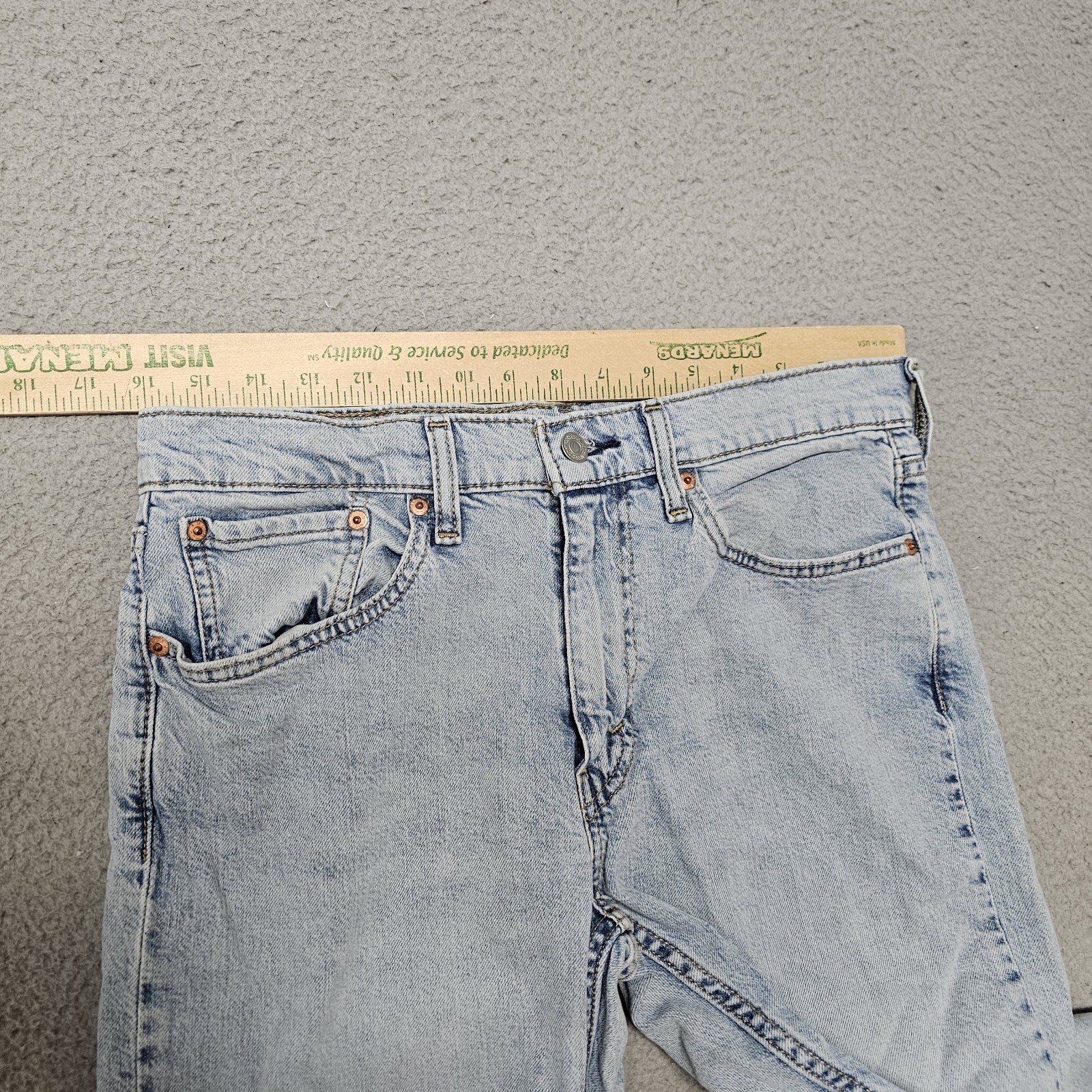 Levi’s 527 Slim Bootcut Jeans Men 32×34 (Fits 32X32) Stretch Light Blue Wash
