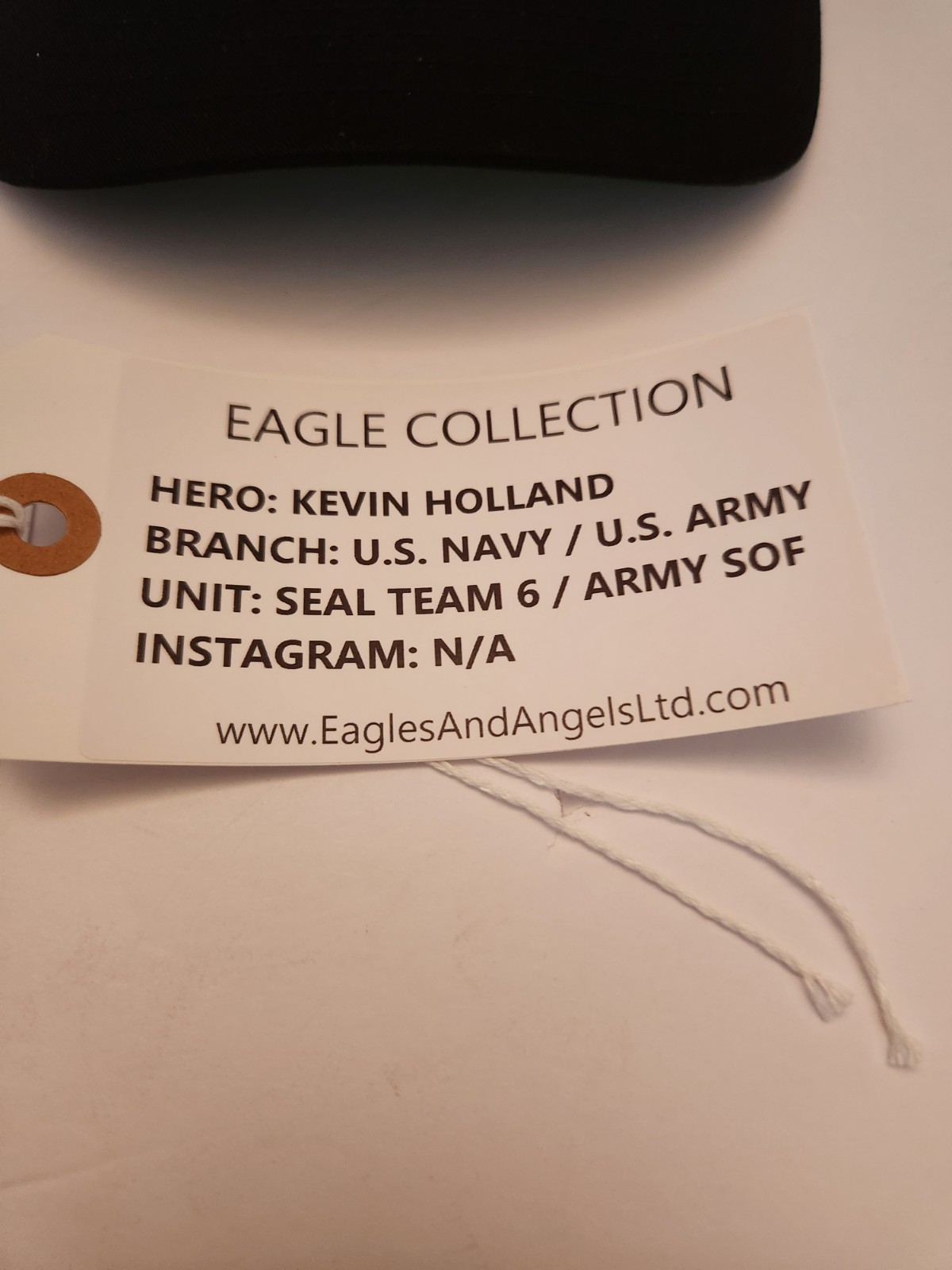 RARE Kevin Holland Eagles And Angels Hat. Seal Team 6 and Delta.