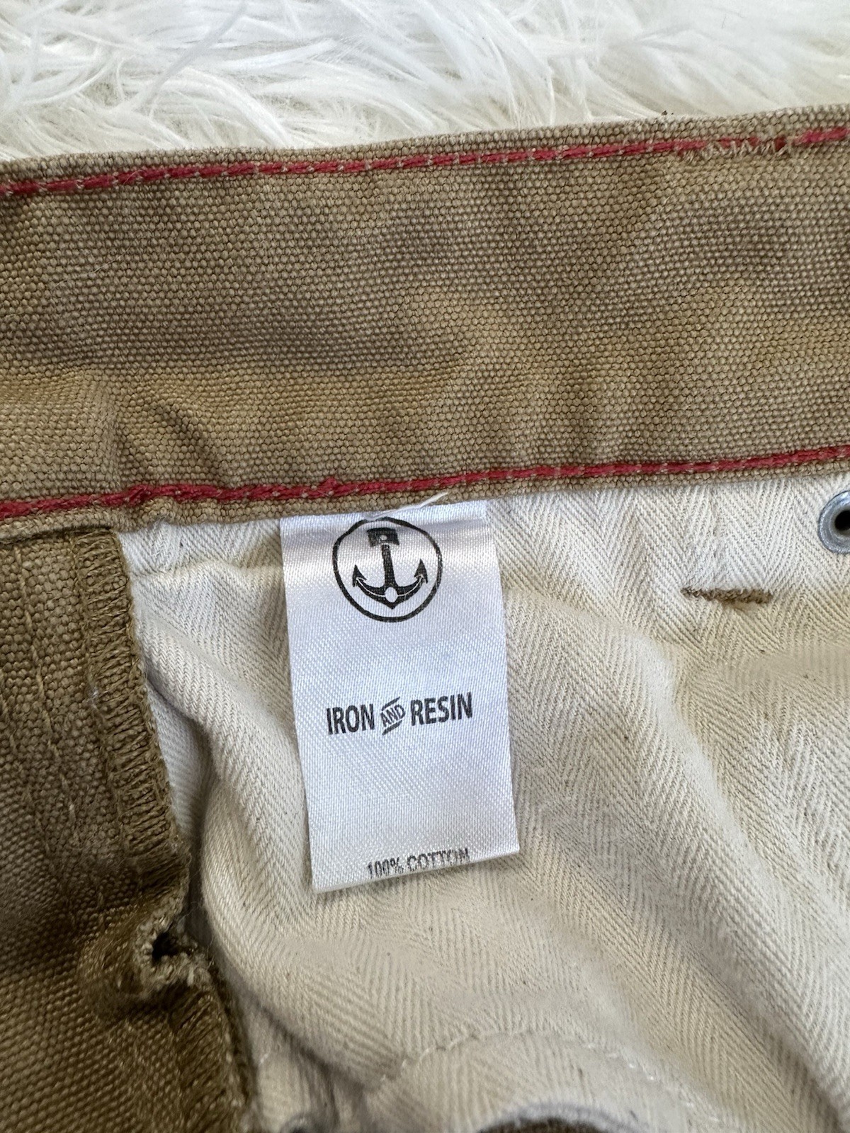Iron & Resin Men’s Double Knee Journeyman Canvas Work Pants Size 36