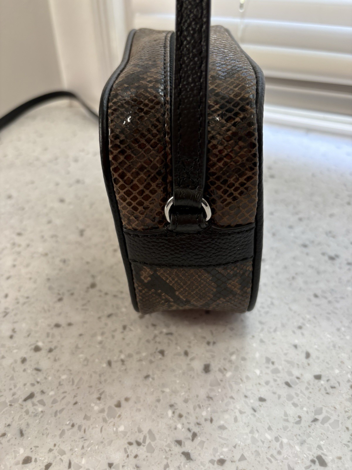 New without tags authentic Zadig & Voltaire shoulder bag in python print “taupe”