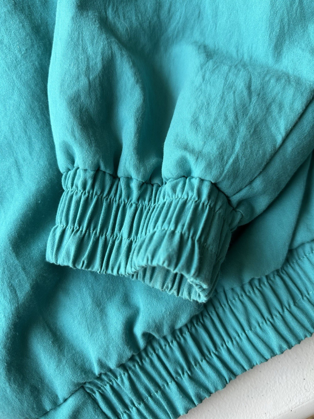 Vintage 90s California Imperial Windbreaker Jacket Teal Nylon USA Made XXL 52