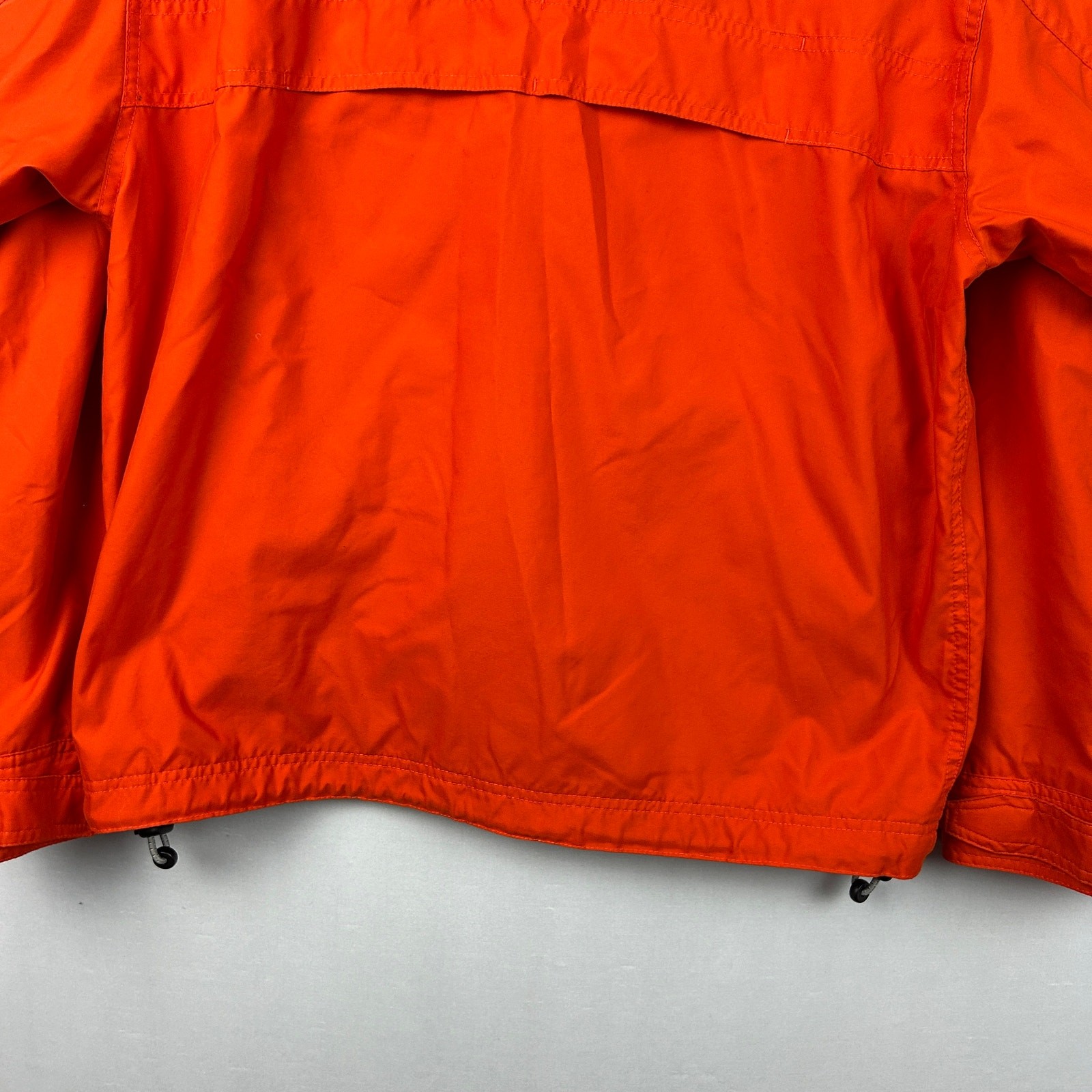 Gap Vintage Pullover Windbreaker Jacket Hideaway Hood Orange 90s Y2K Mens Size M