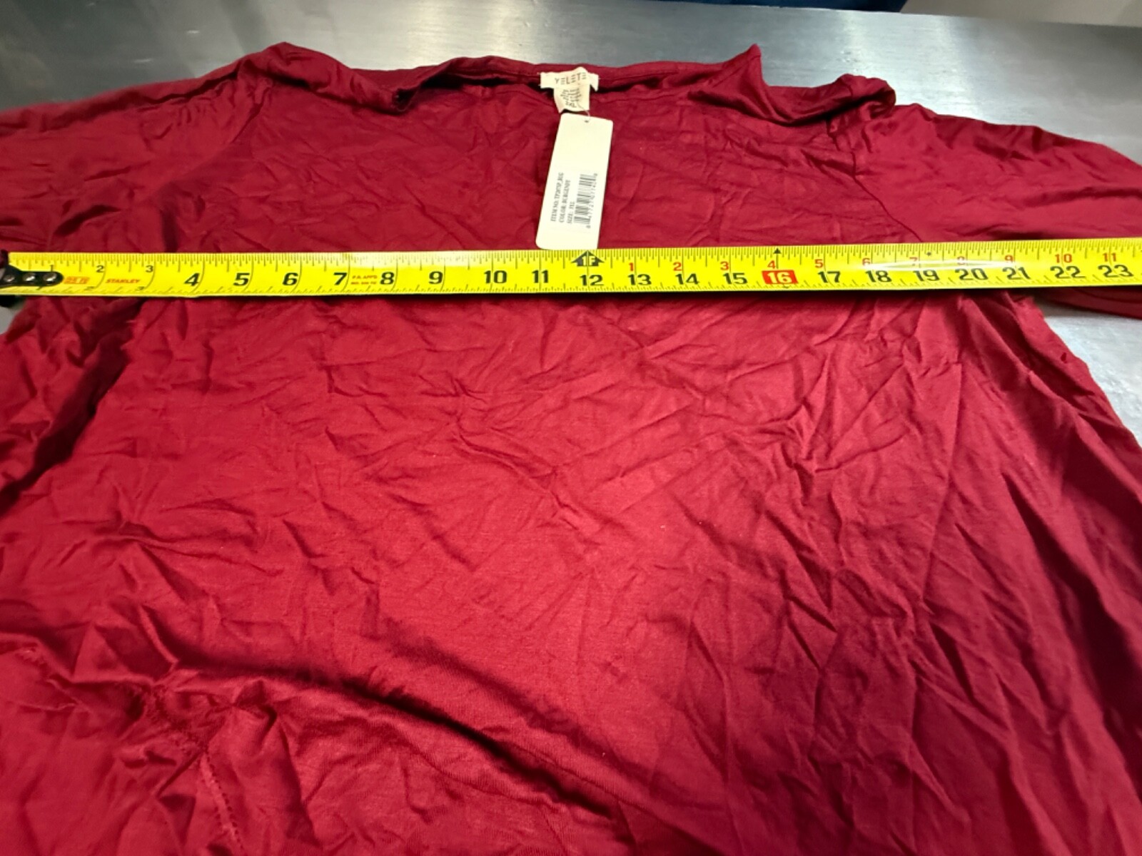 Elevate Your Style: NWT Violet Red 3XL Asymmetrical Tunic (Minor Hem Flaw)
