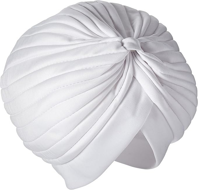 Men’s Adult Spandex Turban One Size White