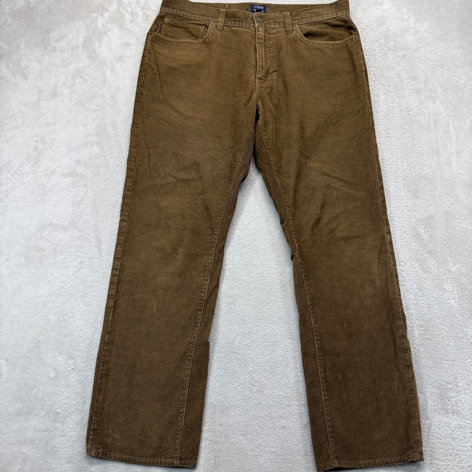 J.Crew Pants Men’s 33×30 Corduroy Brown The Sutton Straight Leg Cotton Trousers