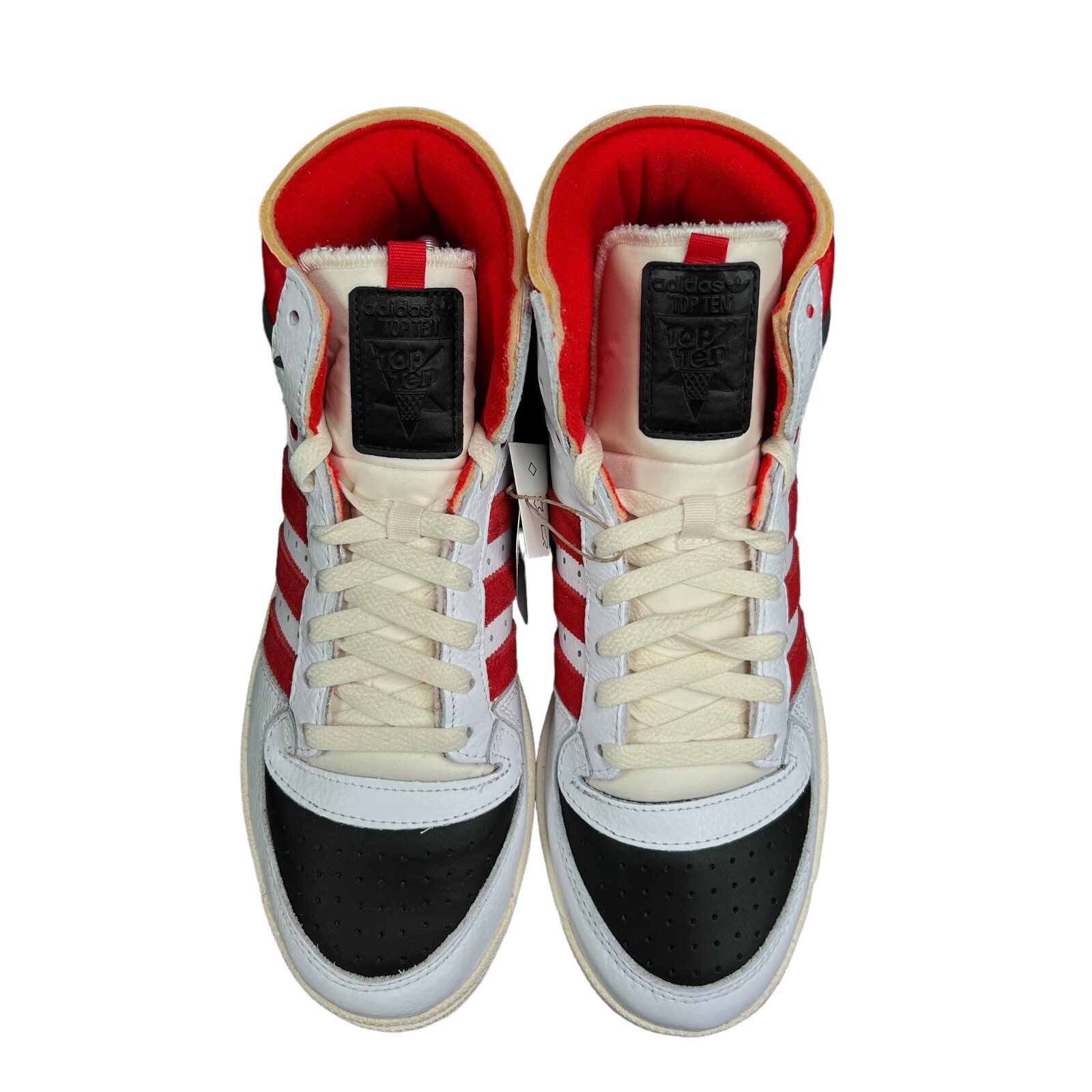 Adidas Top Ten RB Beige White Black Red High Top Shoes GV6628 Men’s Sizes 8 – 11