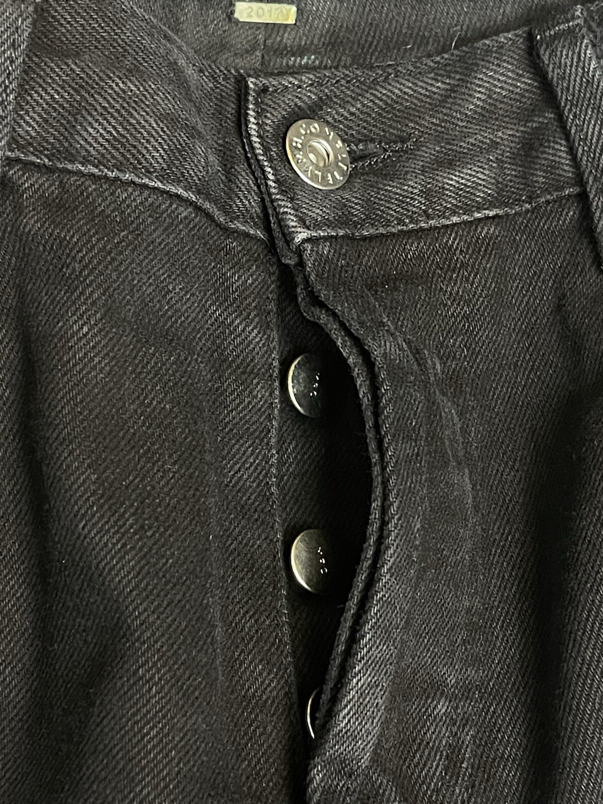Mr Completley Jeans Mens 30 Black Distressed Casual Preppy Zip Pocket Denim