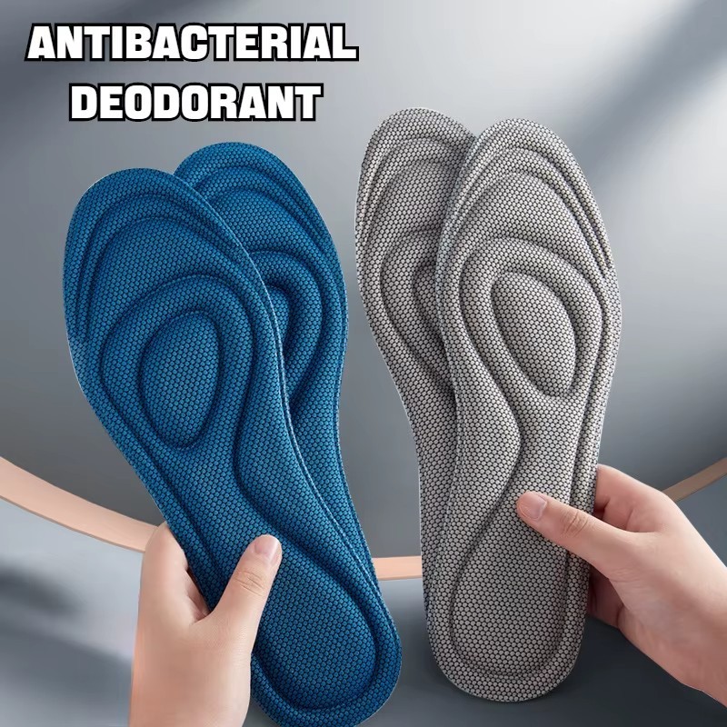 2/4 Pairs Memory Foam Orthopedic Insoles for Shoes Antibacterial Deodorization