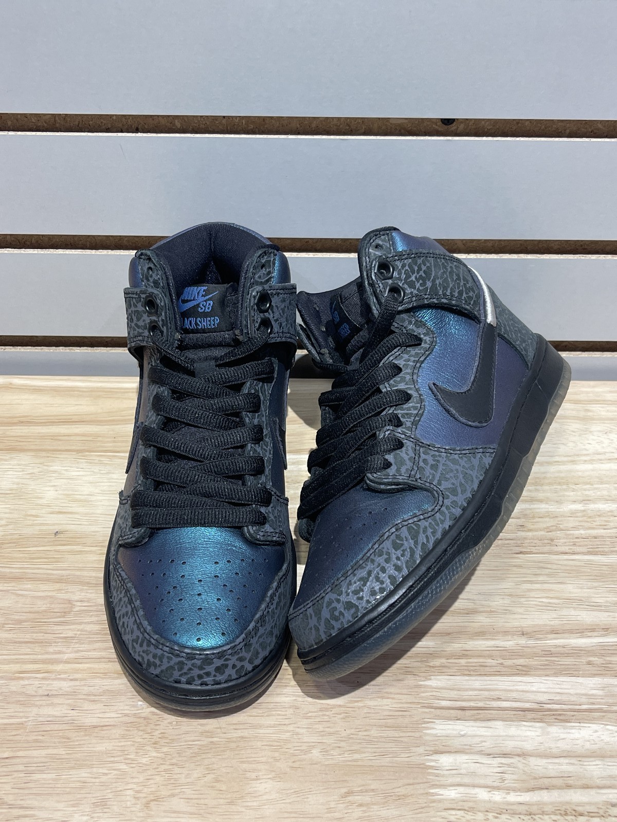 Size 6M/7.5W – Nike SB Dunk High Black Sheep Hornet Sz 6 BQ6827-001 Pre-Owned