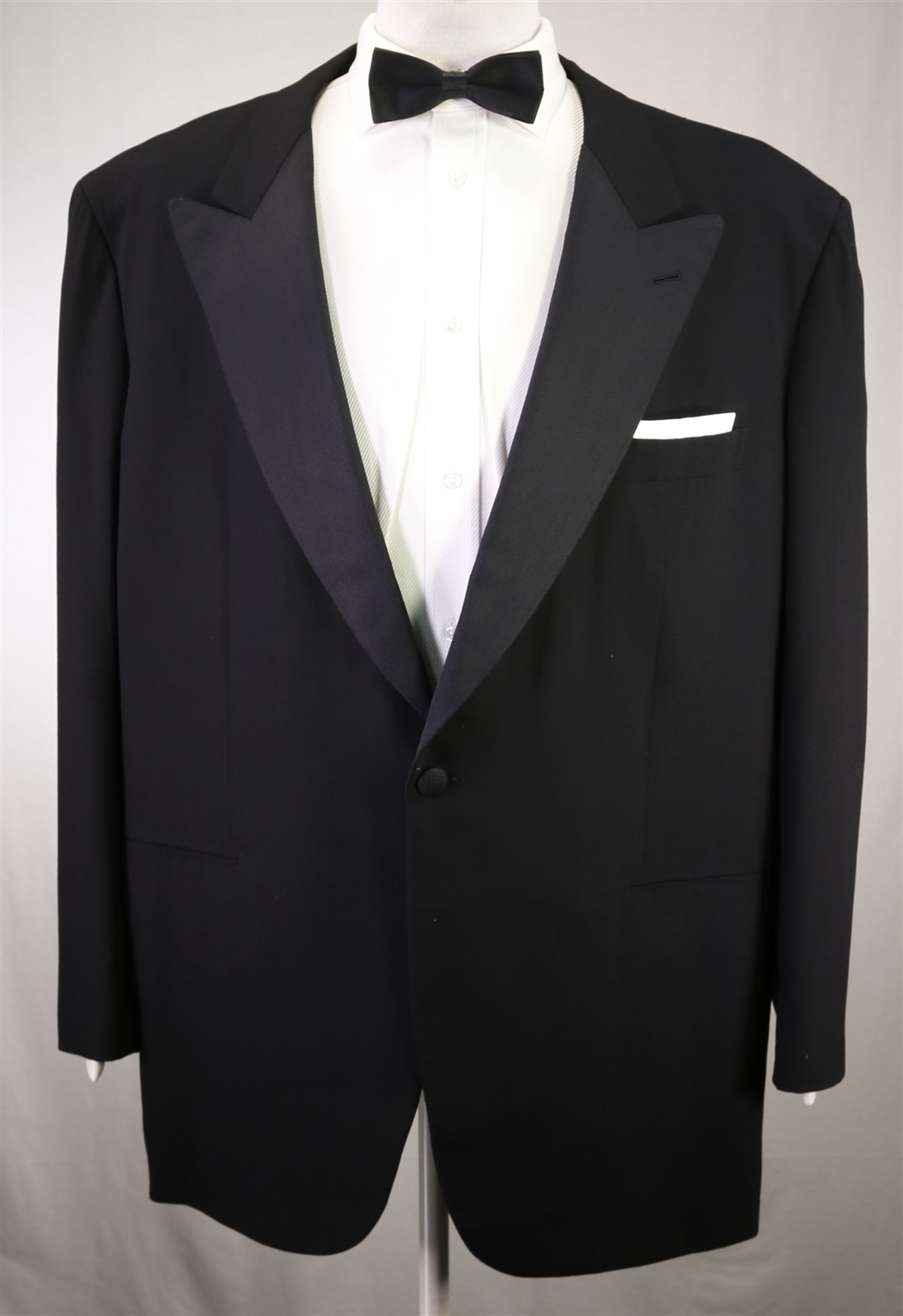 Brioni Black Peak Lapel Tuxedo Formal Wedding Blazer Jacket Pure Escorial 48R