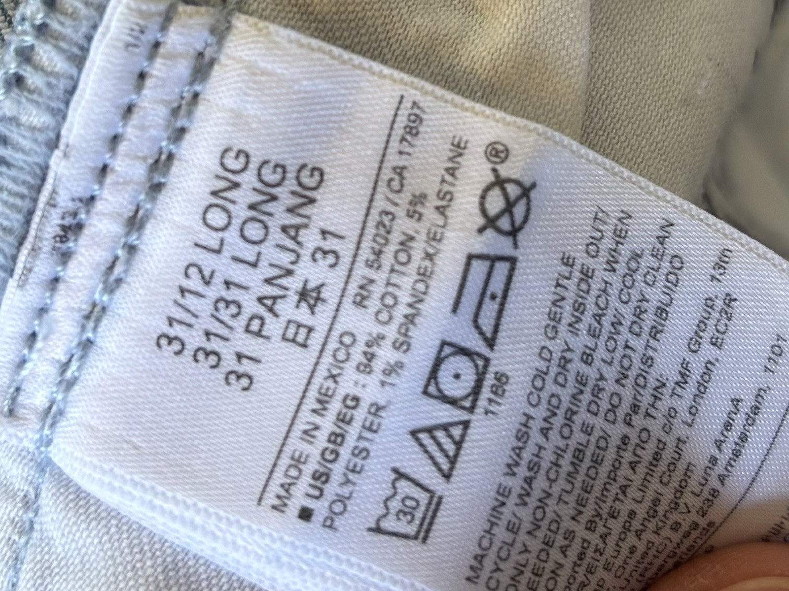 Gap Vintage Slim High Rise Jeans Womens Size 12/31 Light Wash