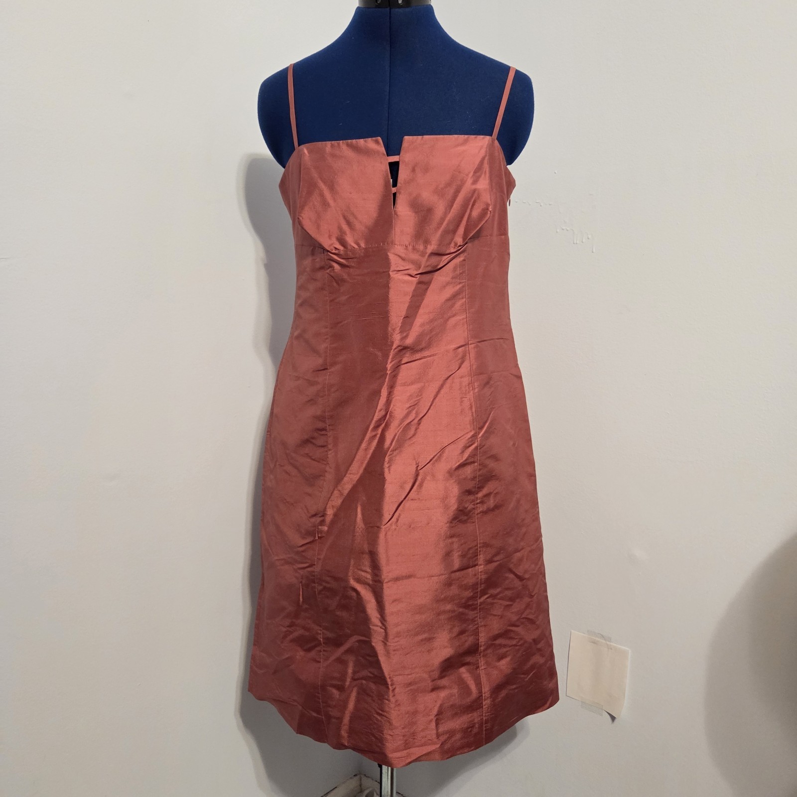 Tara Jarmon Pink Silk Taffeta Mini Dress Size 42