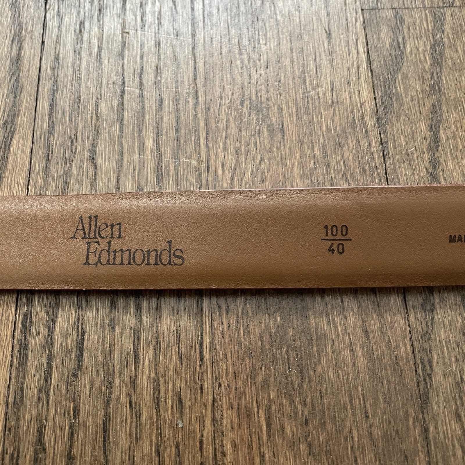 Allen Edmonds Braided Inlay Leather Calfskin Belt Men’s 40 Hand Made Italy 28006