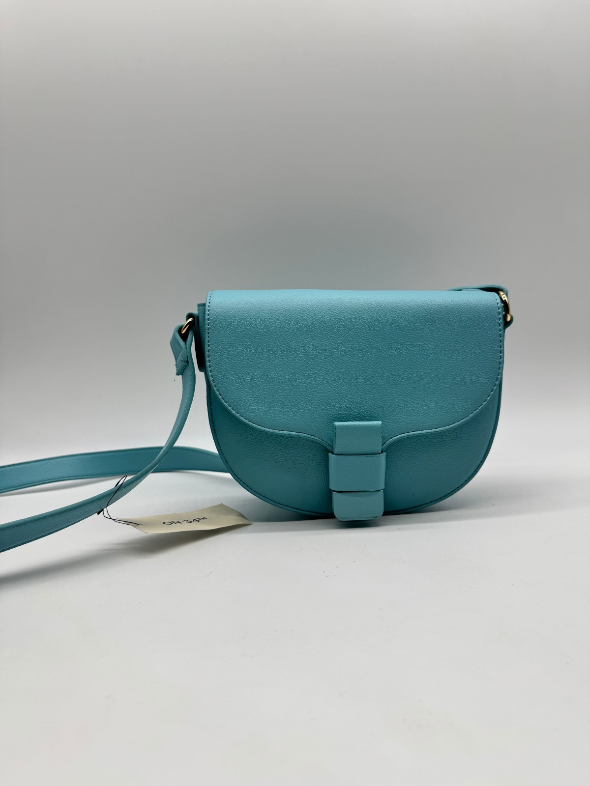 On 34th Holmme women’s small saddle crossbody bag -SEA SPRAY / AQUA~