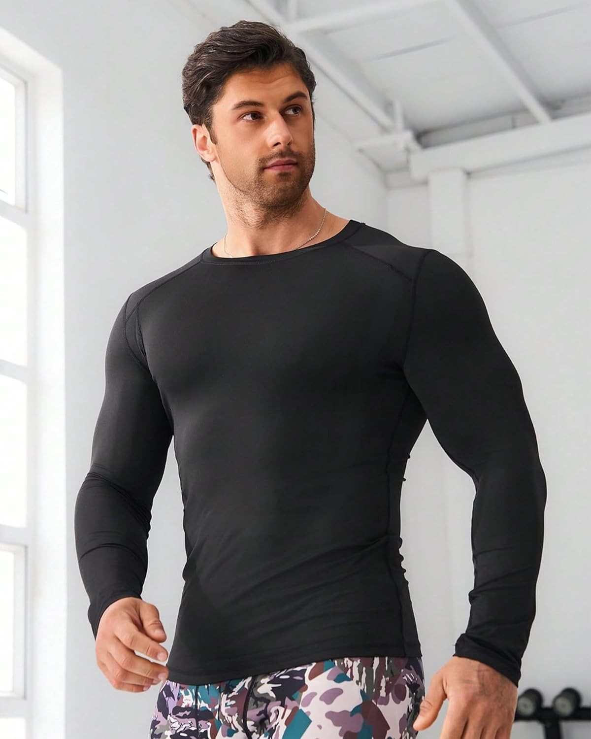 Men Sauna Suits Shirt Waist Trainer Workout Gym Sweat Enhancer Long Sleeve Tank