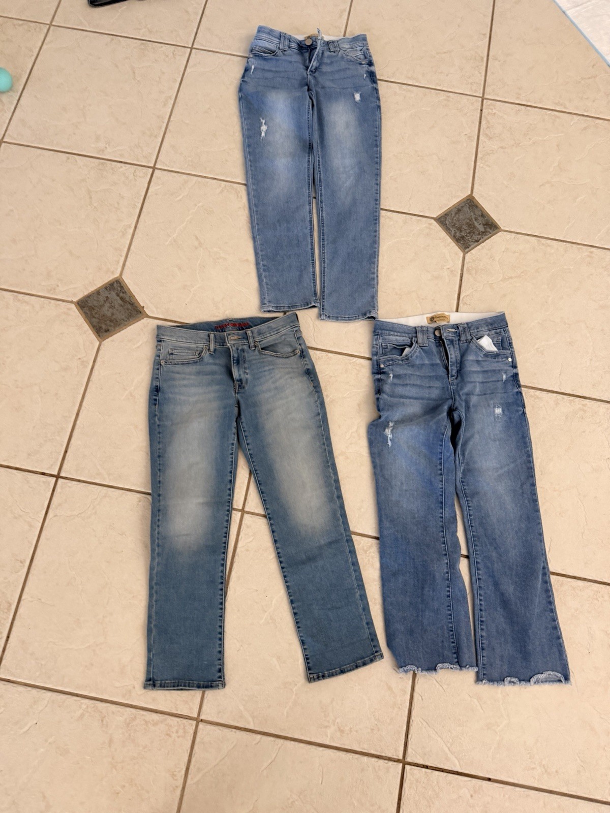 Women’s Jeans Lot 8 Pairs Mixed Brands Flare Bootcut Straight Leg