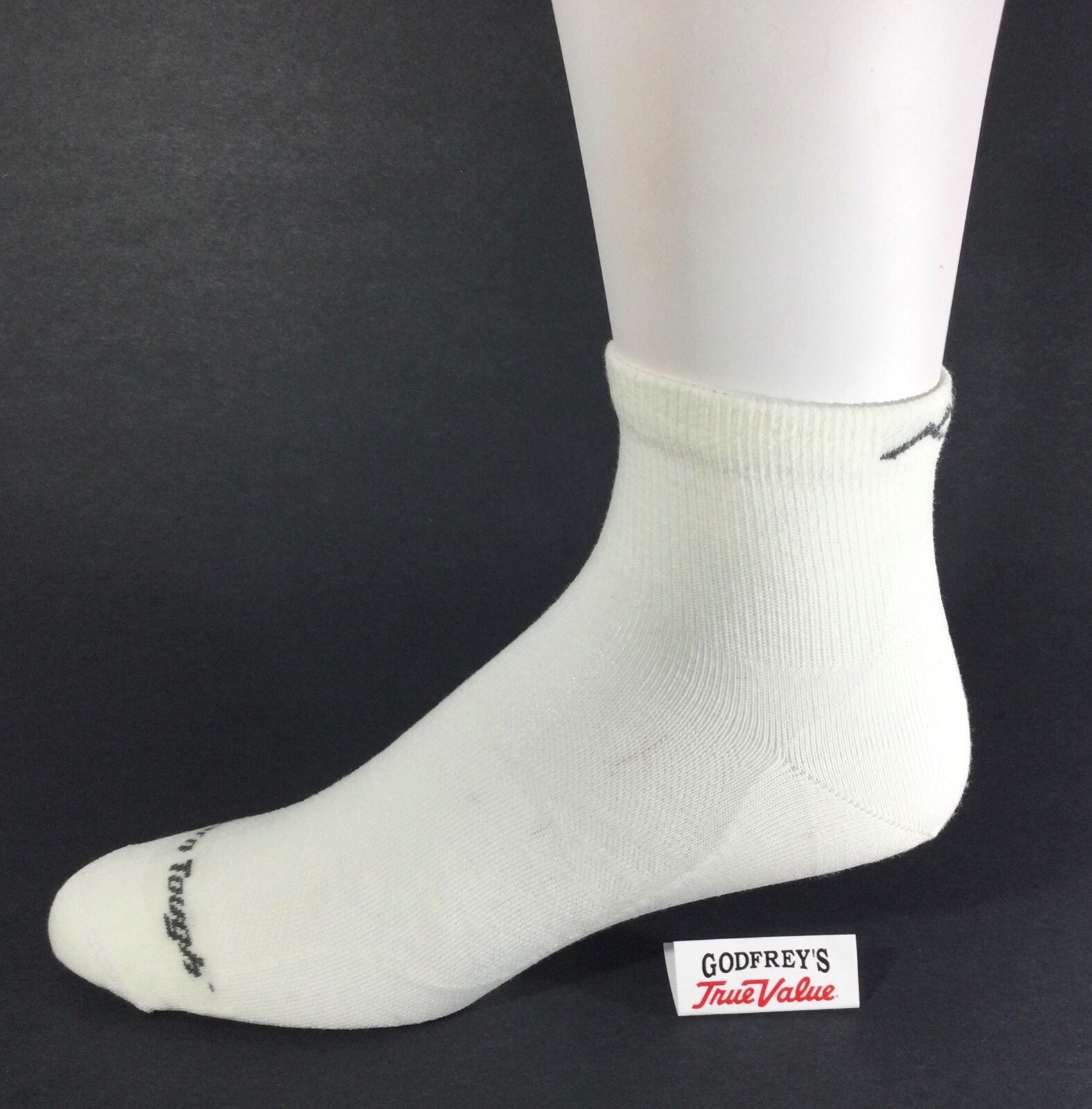DARN TOUGH 1034 MEN’S White RUNNING MERINO WOOL 1/4 SOCKS Ultra Light XL L M