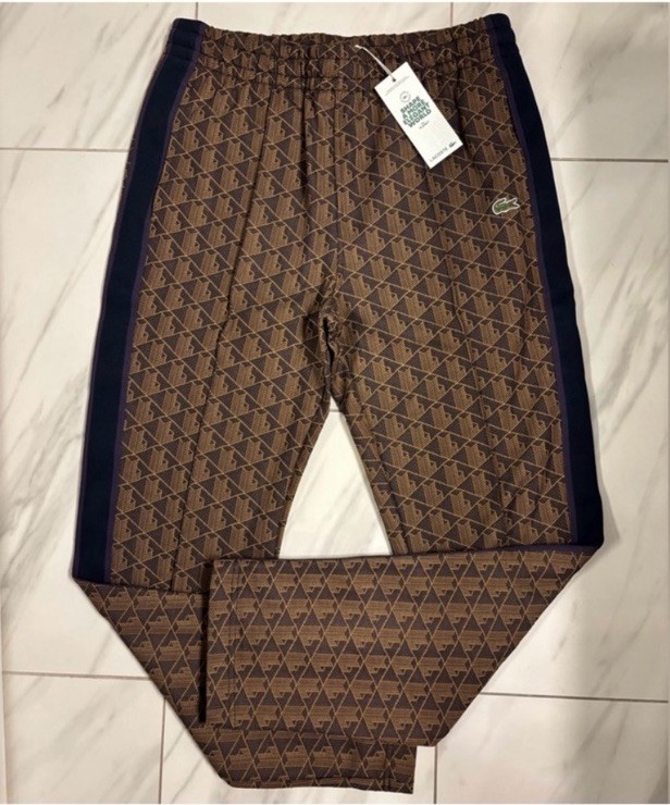 Lacoste Men’s Sweatpants Brown Purple $180 New