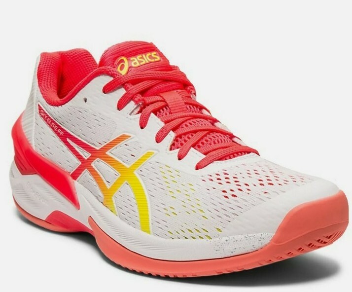 ASICS SKY ELITE FF 1052A024-100 WHITE/LASER PINK WOMEN’S TENNIS VOLLEYBALL SHOES