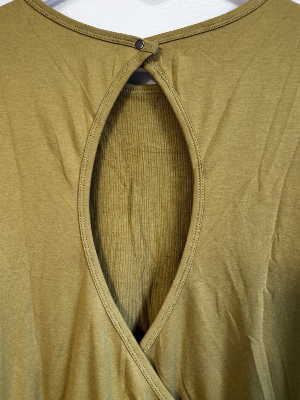 Fisoew Long Sleeve Athletic Dress Backless Keyhole Built-in Shorts Sz M NWT