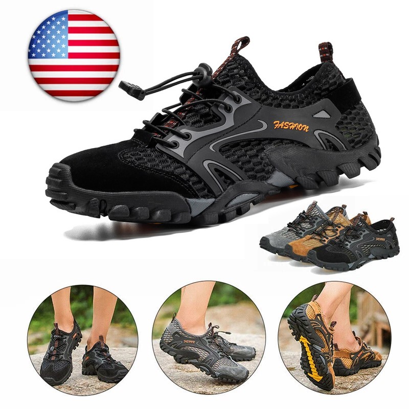 Quick Dry Aqua Water Shoes Men, Barefoot Footwear for Beach Surf Swim Sports