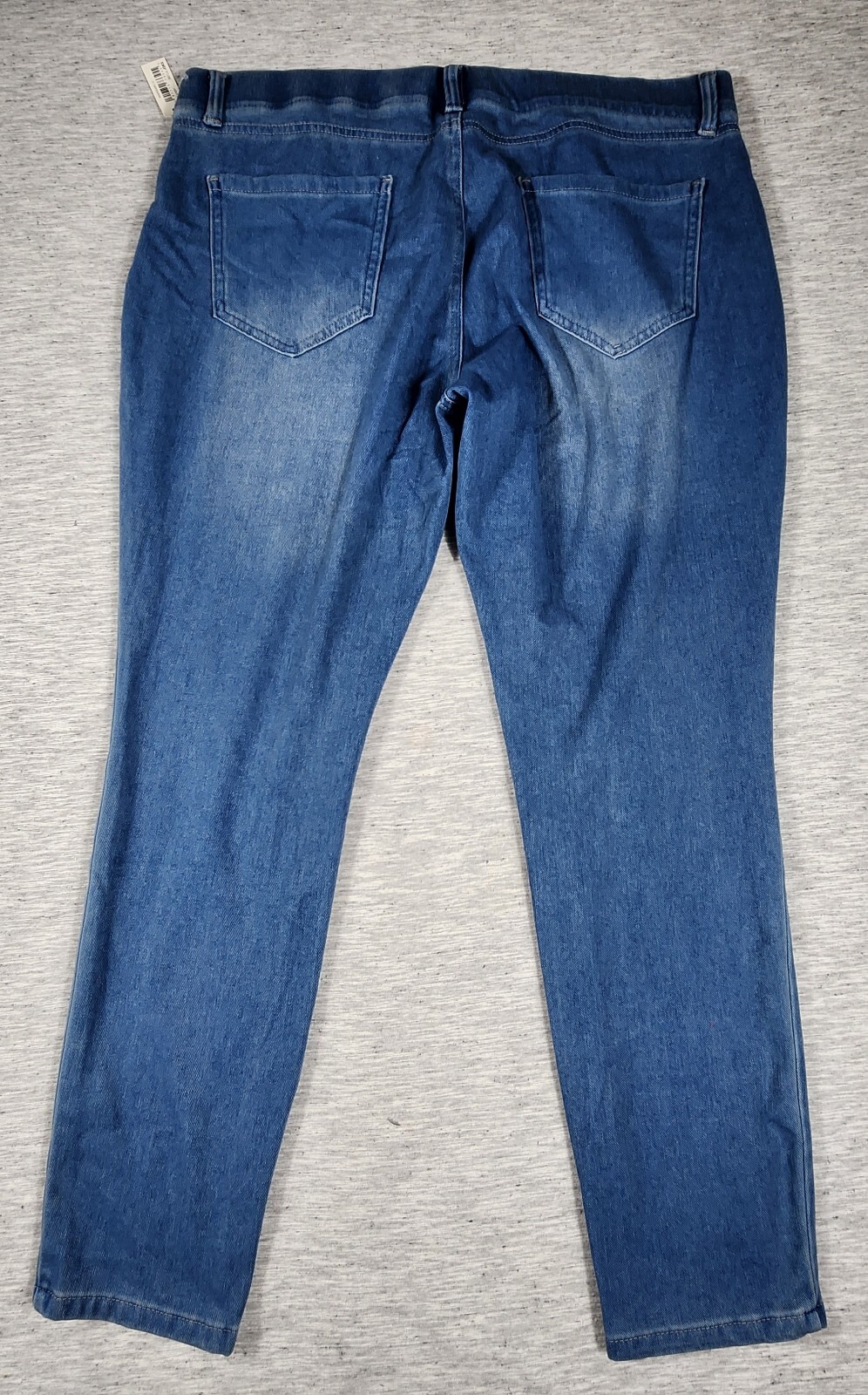 Pull On Stretch Jeggings Skinny Leg Mid Waist Womens Size XL Light Wash