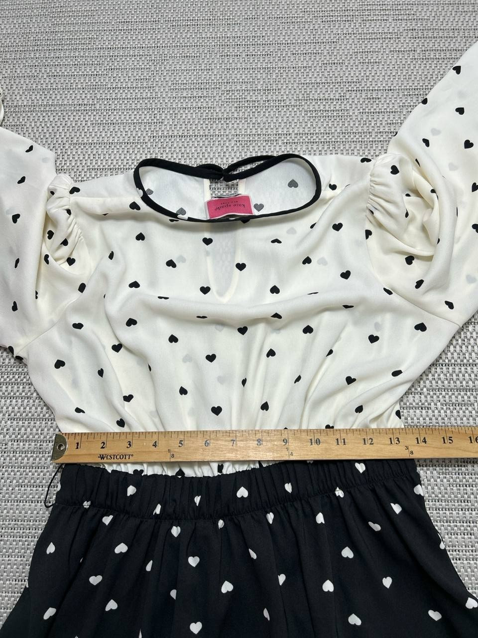 Kate Spade Dress Womens Small White Black Blouson *