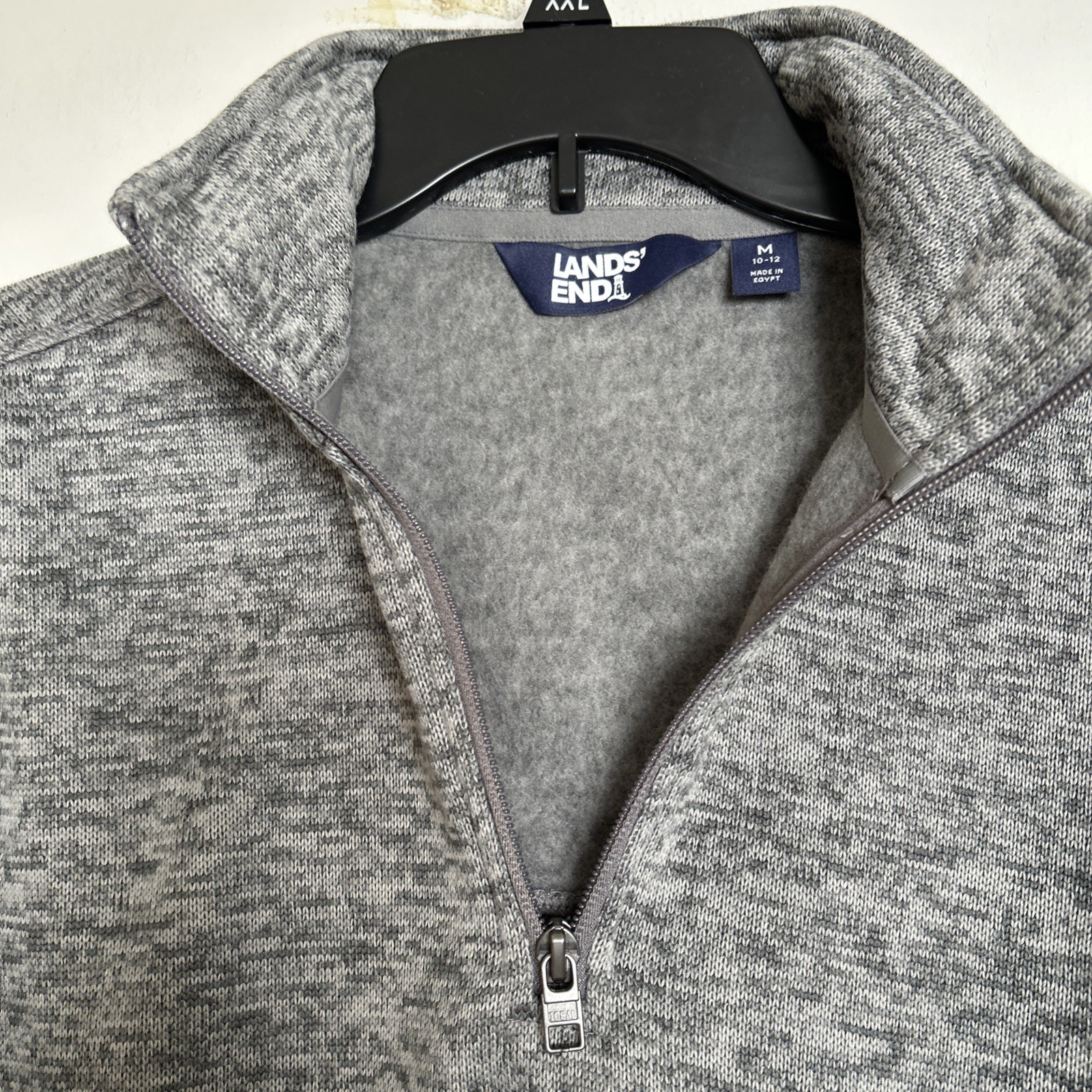 NEW In Pkg ! Lands’ End Woman’s Sweater /Fleece 1/4 Zip Pullover ~ Sz Med 10-12~