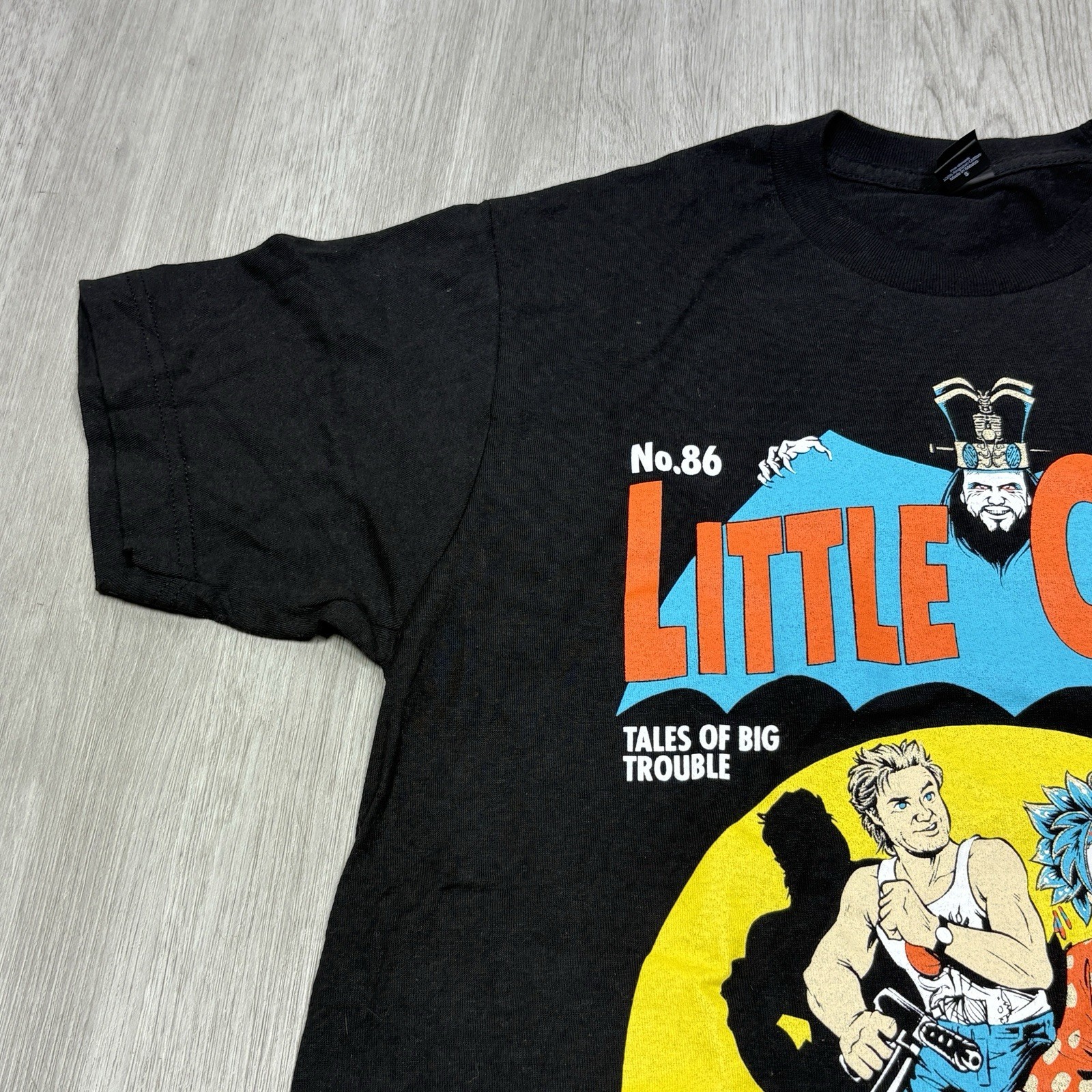 Small Big Trouble in Little China Graphic T-Shirt Comic Book Style Movie