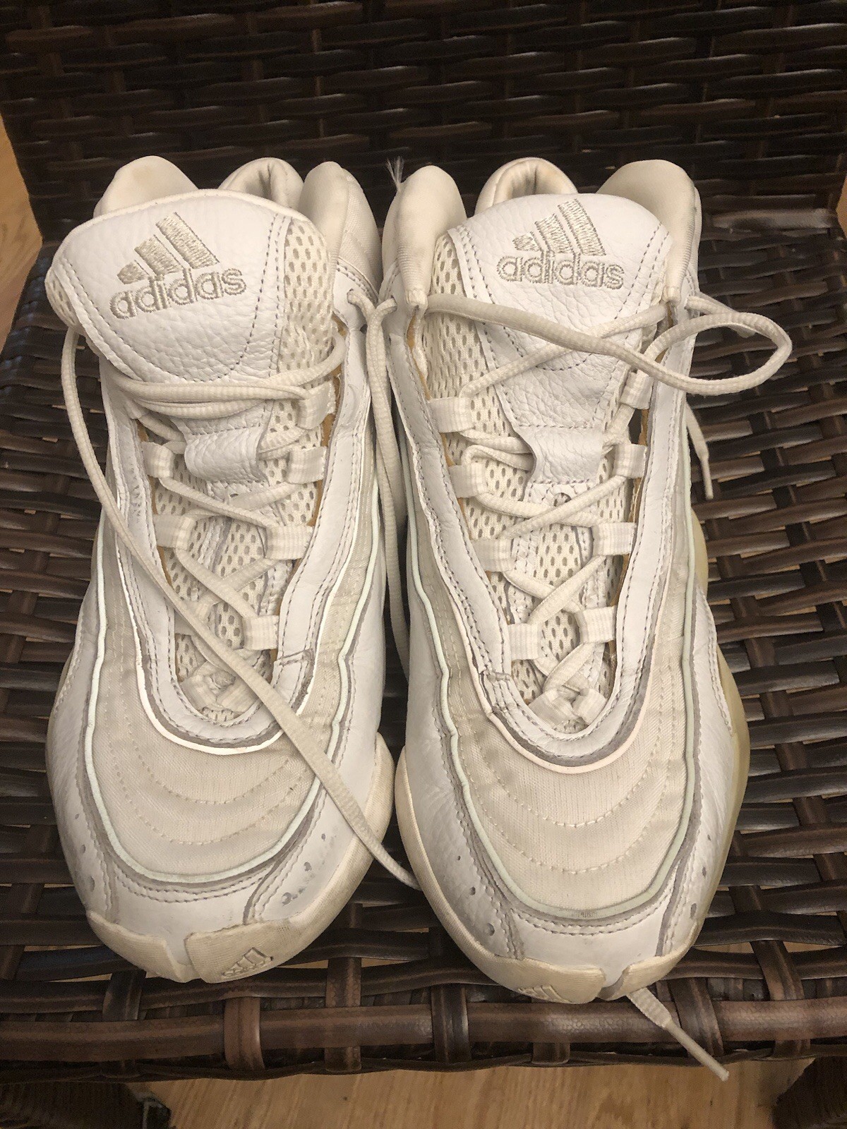 Size 9.5 – Adidas BYW Select Cloud White Zero Metallic