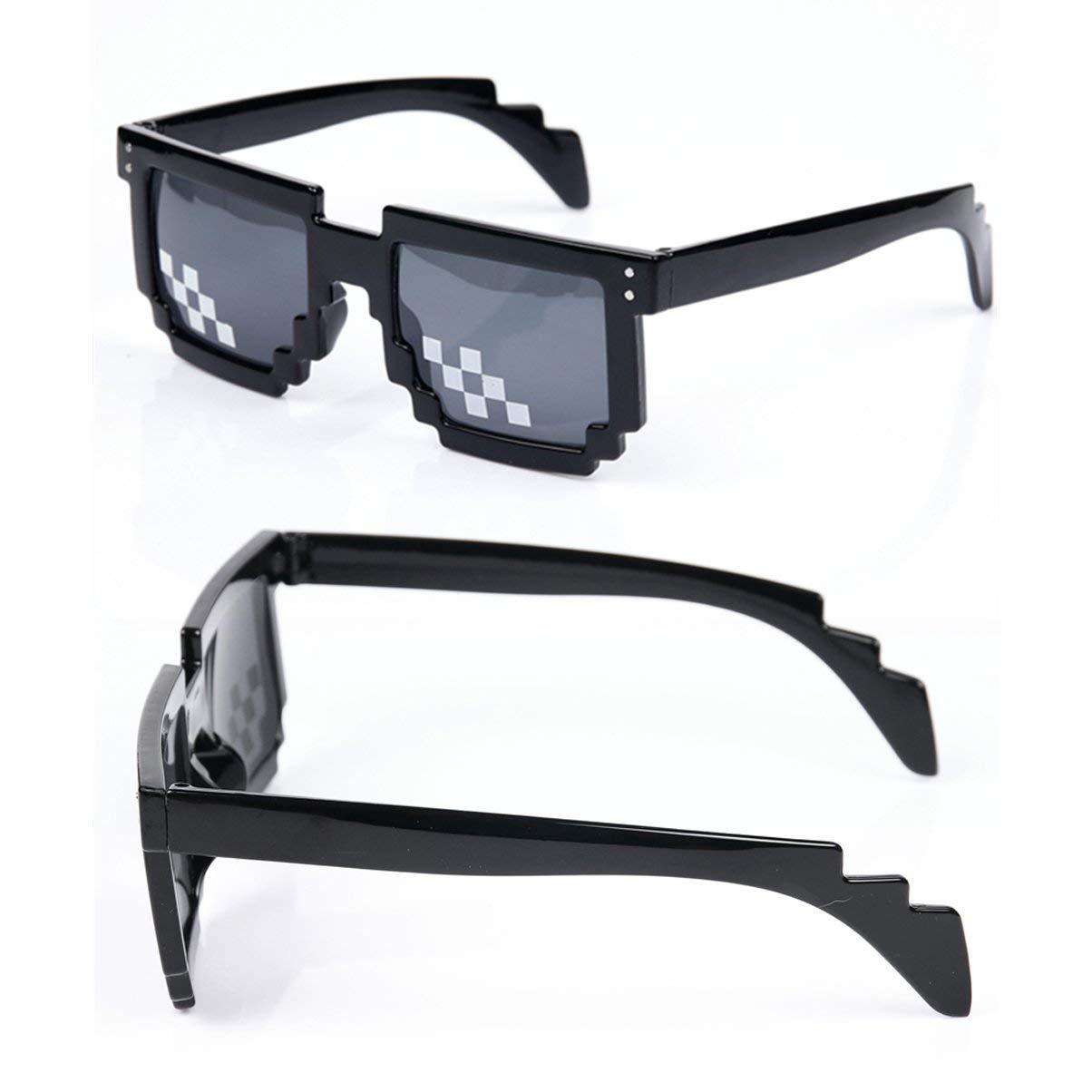 Thug Life Glasses Deal With It Sunglasses MLG Eyewear Unisex Meme Cool 8 Bit