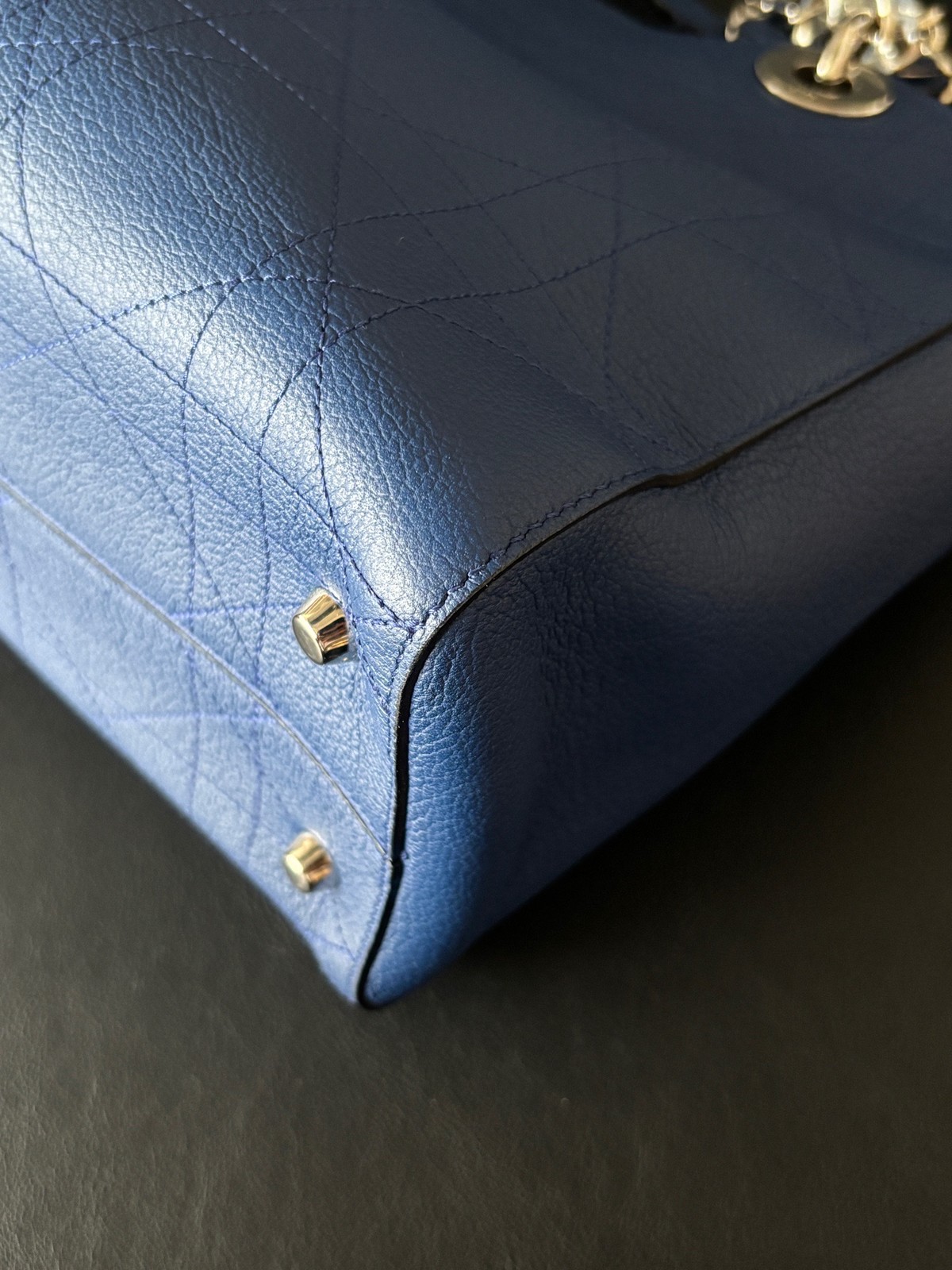 Dior Pre-Owned Authentic Tote Blue Free Tracked Shipping