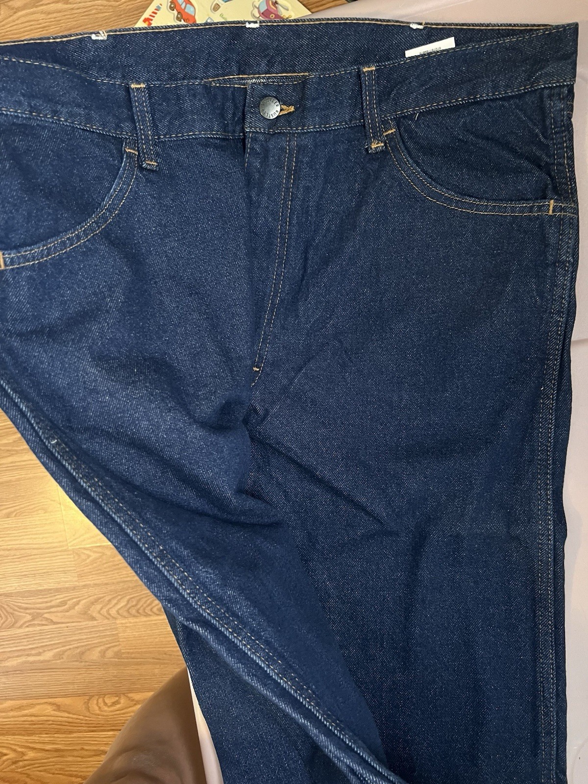 Rustler by Wrangler Regular Fit Straight Leg Jeans Men’s 38×32 Dark Wash NWT
