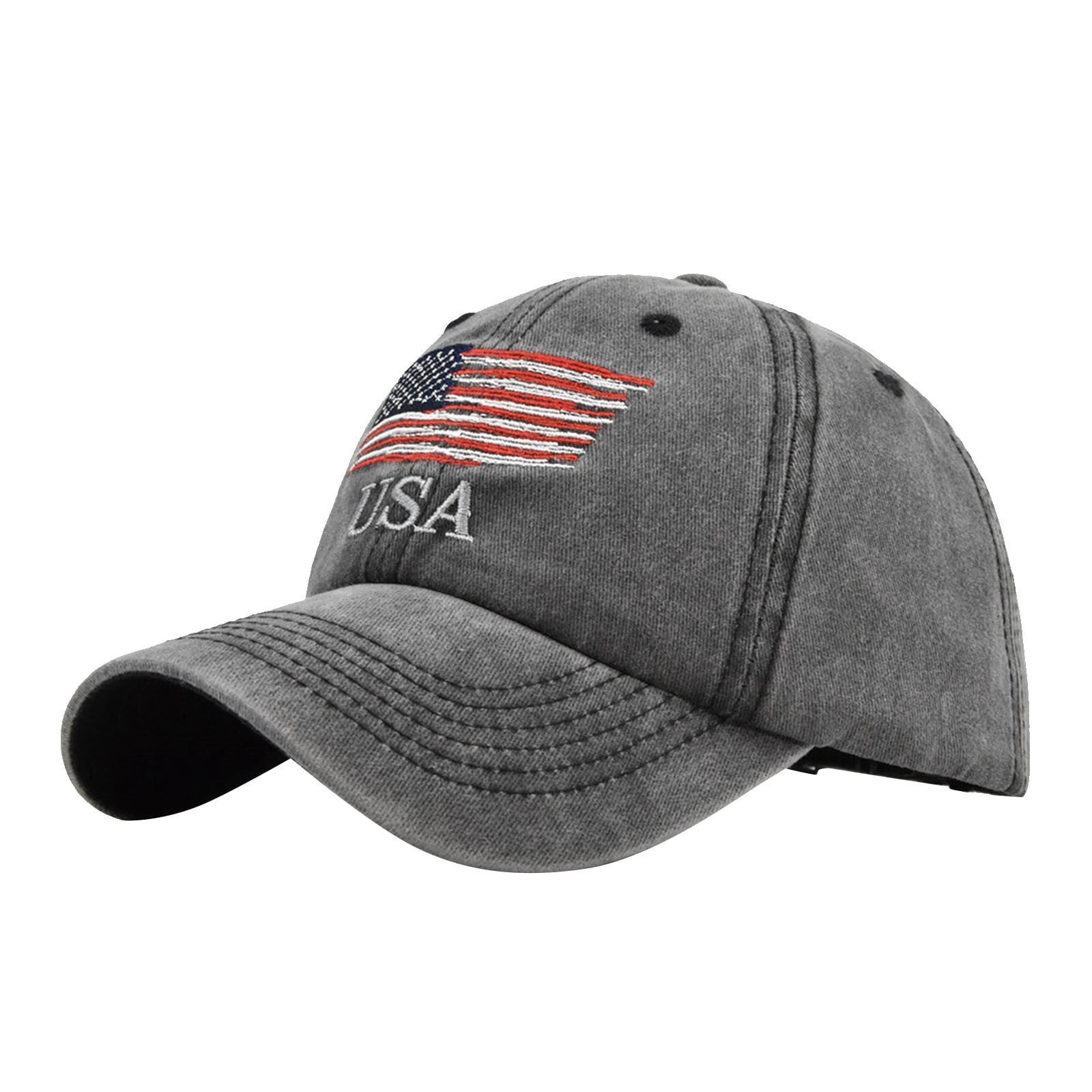 American US Flag Embroidered Low Profile USA Baseball Cap Adjustable Hat