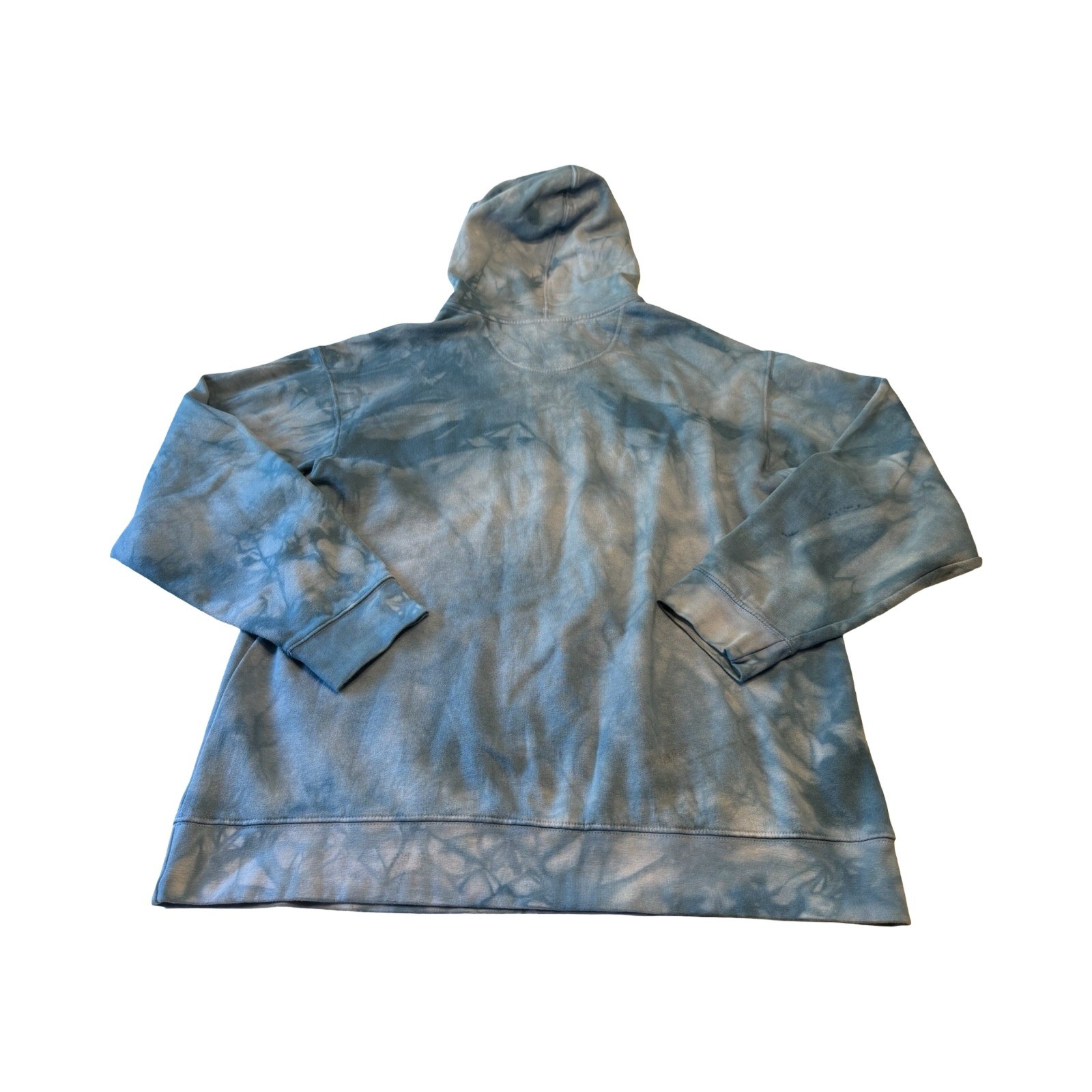 The Mountain Native American Warrior Horse Graphic Tie Dye Hoodie Blue XL