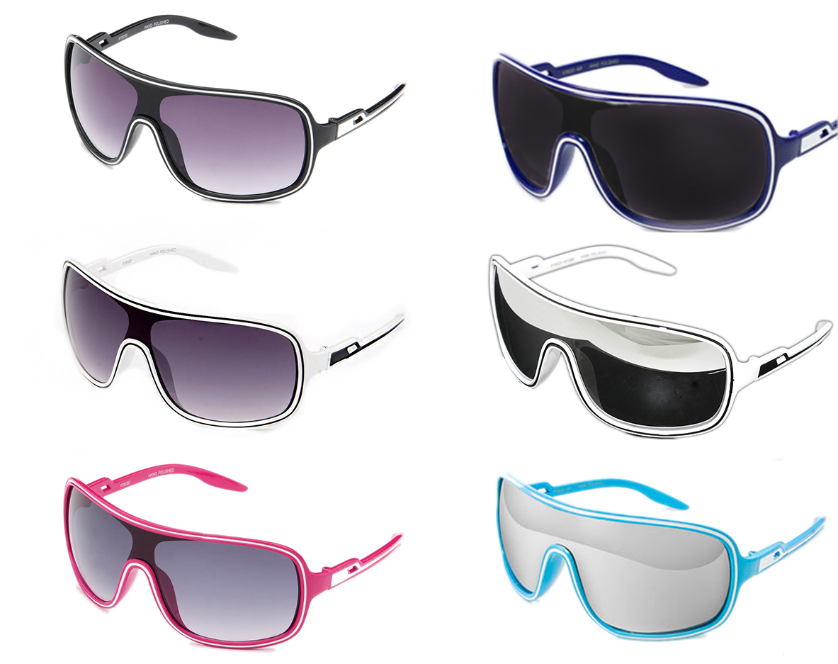 Retro Turbo Sunglasses Classic 80s Eyewear Aviator Hip Hop Plastic Fashion UV400