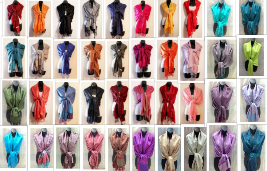 Pashmina Cashmere Scarf Shawl Wrap Paisley Stole Silk Soft Women Men Wool Warm