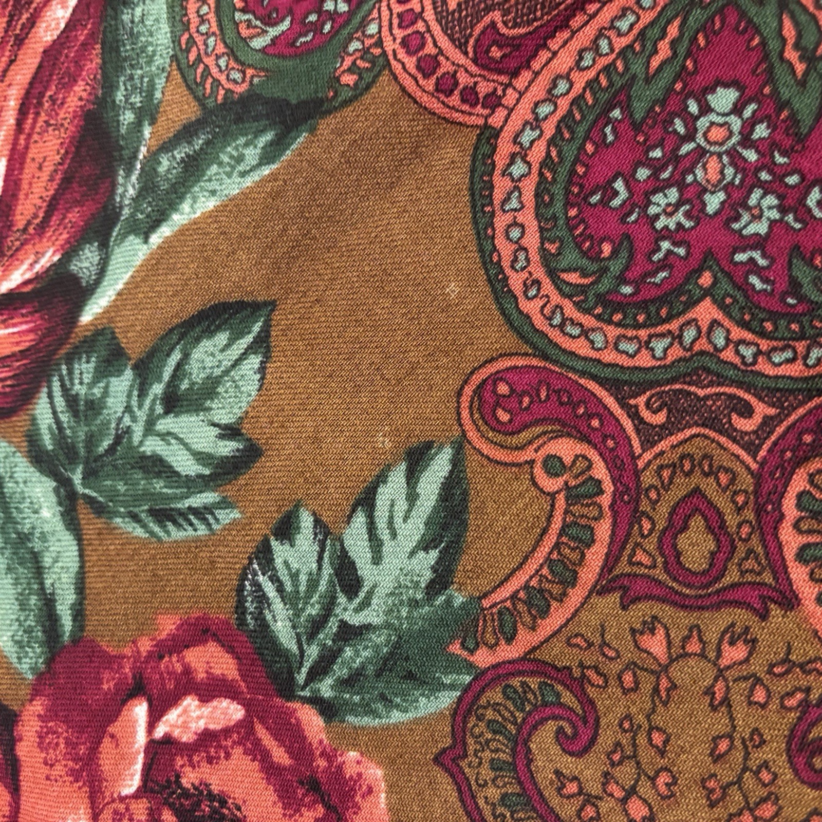 VTG V. Fraas The Scarf Source 100% Wool Scarf Wrap Shawl Floral Paisley Square