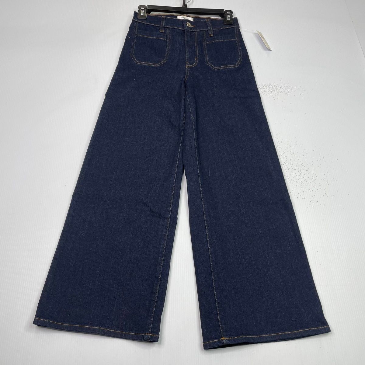 FRAME Le Slim Palazzo Petite Pixie Jeans Women’s Size 25 P Dark Denim
