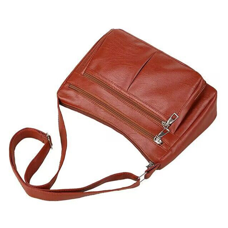 Womens Soft PU Leather Shoulder Bag Crossbody Bag Handbag Tote Bag Multi Pockets