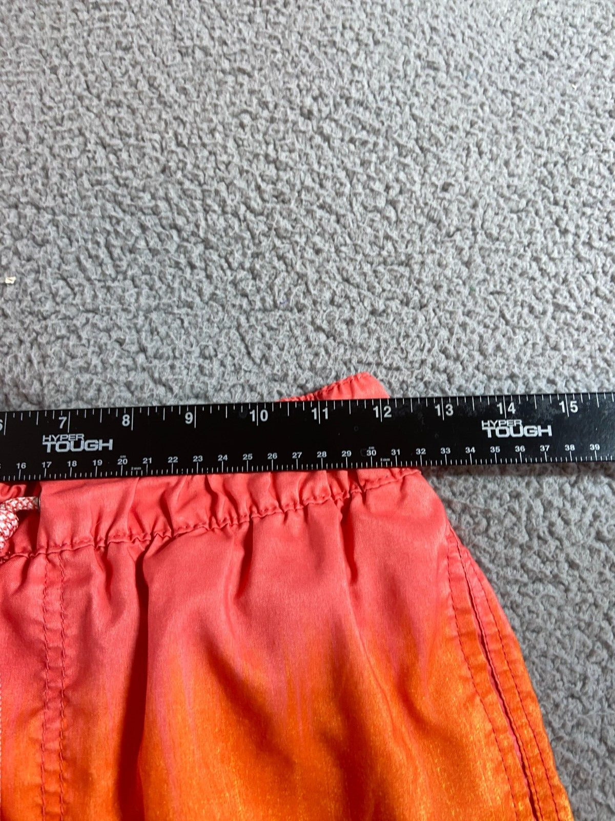 U.S. Apparel Men’s Multicolor Ombre Drawstring Lined Swim Trunks Size S
