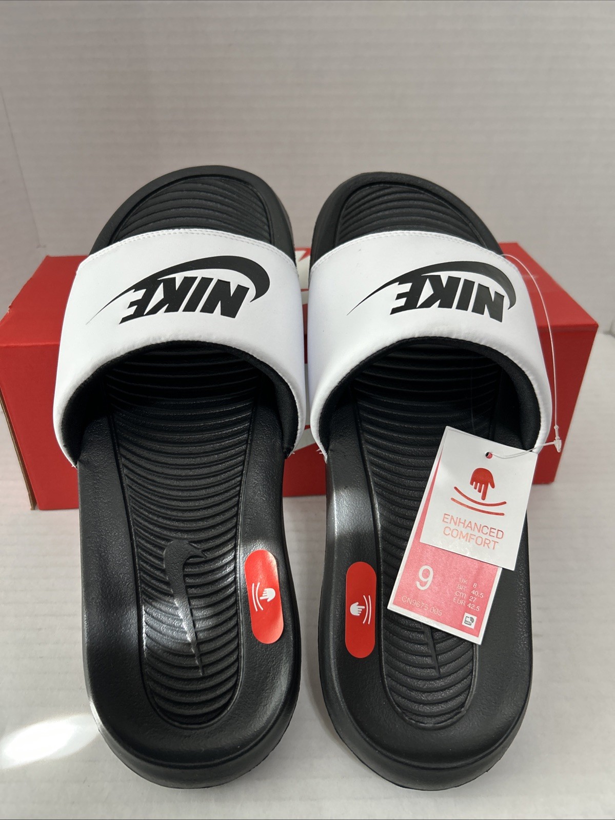 NWT NIKE VICTORI ONE AUTHENTIC MEN’S SLIP ON SLIDES SANDALS Mens 9