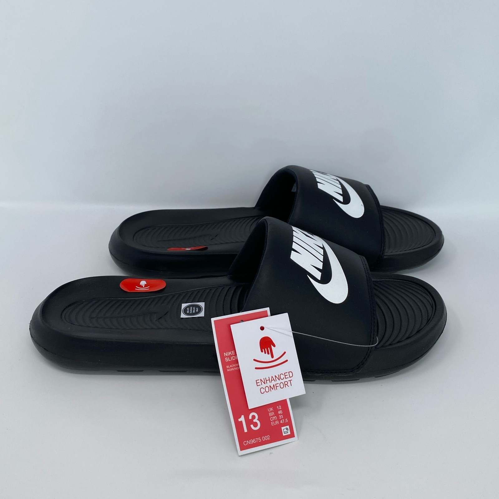 Nike Victori One Slides Black/White Men’s Size 13