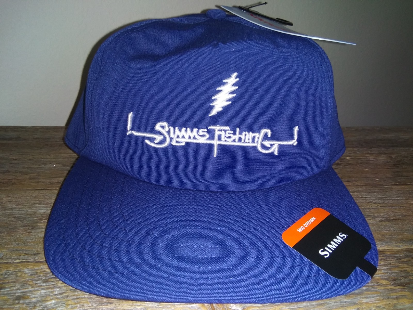 New Simms Fishing Hat – The Grateful Dead Lighting Bolt & Fish Lure Baseball Cap