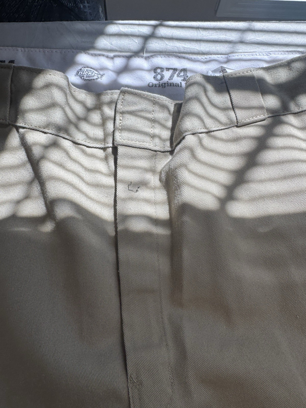 New Dickies 874 Original Fit Khaki Work Pants Men’s 42×30 Uniform Chinos Beige