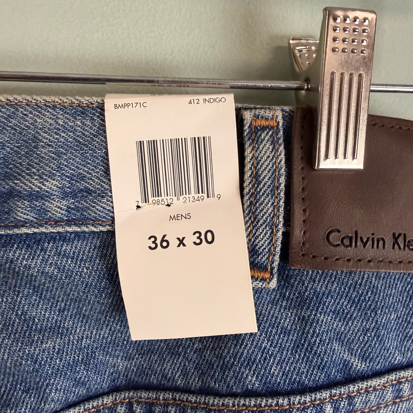 Calvin Klein Jeans Easy Fit Natural Waist Classic Tapered Leg NEW NOS 36 x 30