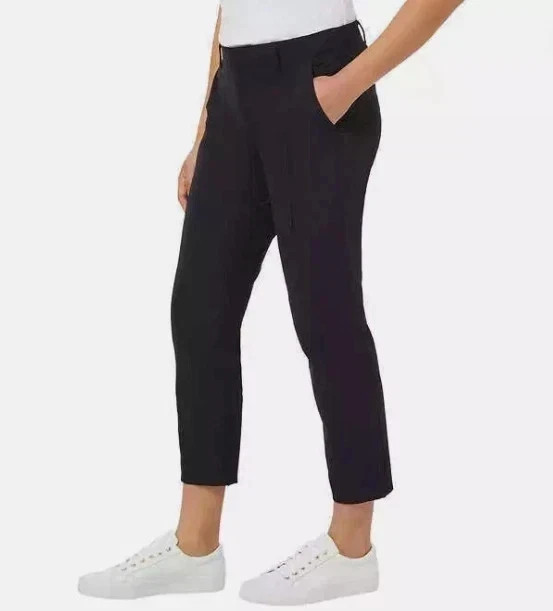 NWT KIRKLAND SIGNATURE 7789780 SOLID BLACK WOMEN’S TRAVEL PANTS SZ 8 #K229