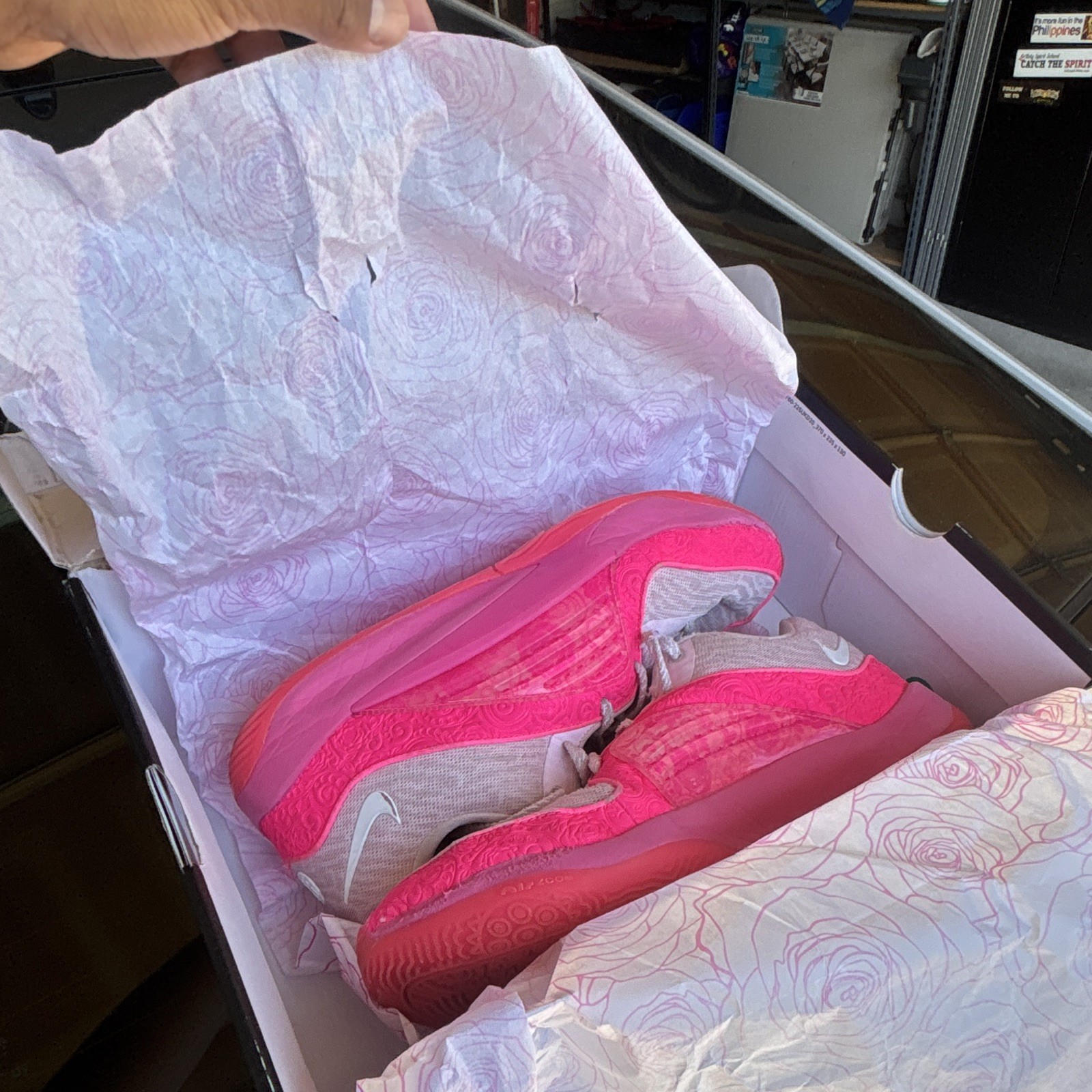 Nike KD 16 NRG Aunt Pearl Pink/Low Top Lace Up Sneakers FN4929-600